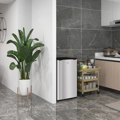 Mini-réfrigérateur compact HOMCOM de 3,2 pi³ avec congélateur, porte simple et thermostat réglable