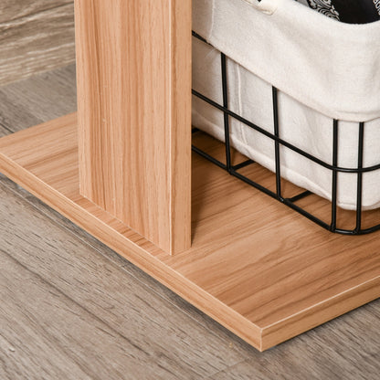 Bureau d'ordinateur rotatif moderne en L avec étagères HomCom