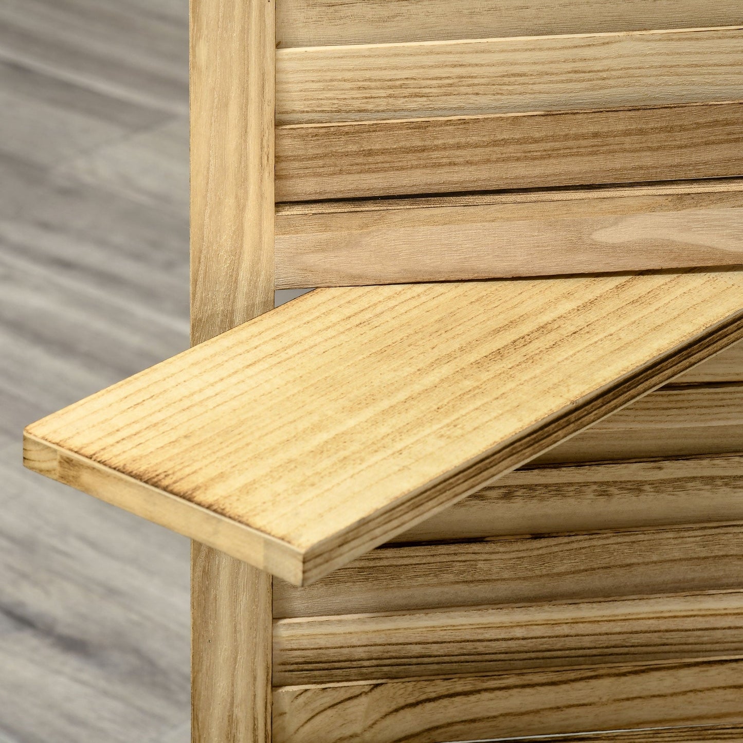 HOMCOM Cloison de séparation pliable à 4 panneaux, 1,6 m de haut, écran de confidentialité autoportant pour chambre à coucher intérieure - 63,75 x 0,75 x 67