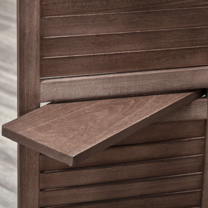 HOMCOM Cloison de séparation pliable à 4 panneaux, 1,6 m de haut, écran de confidentialité autoportant pour chambre à coucher intérieure - 63,75 x 0,75 x 67