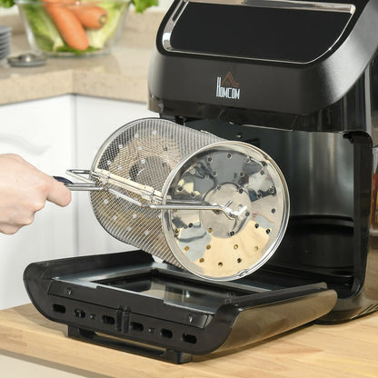 Grand four à friteuse à air HOMCOM de taille familiale, four de comptoir, cadeau de cuisine - 12,5 x 13,25 x 14,5