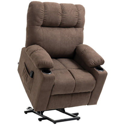 Fauteuil inclinable électrique HOMCOM pour personnes âgées, fauteuil de salon surdimensionné avec télécommande
