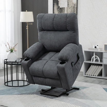 Fauteuil inclinable électrique HOMCOM pour personnes âgées, fauteuil de salon surdimensionné avec télécommande