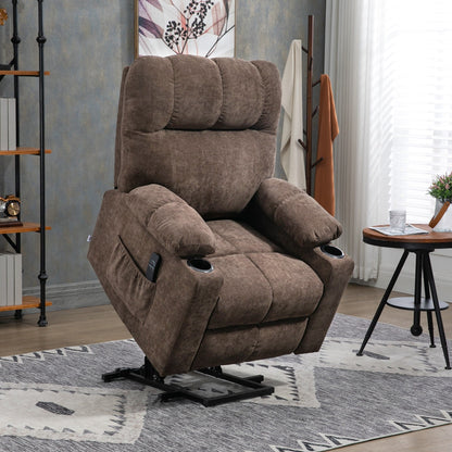 Fauteuil inclinable électrique HOMCOM pour personnes âgées, fauteuil de salon surdimensionné avec télécommande