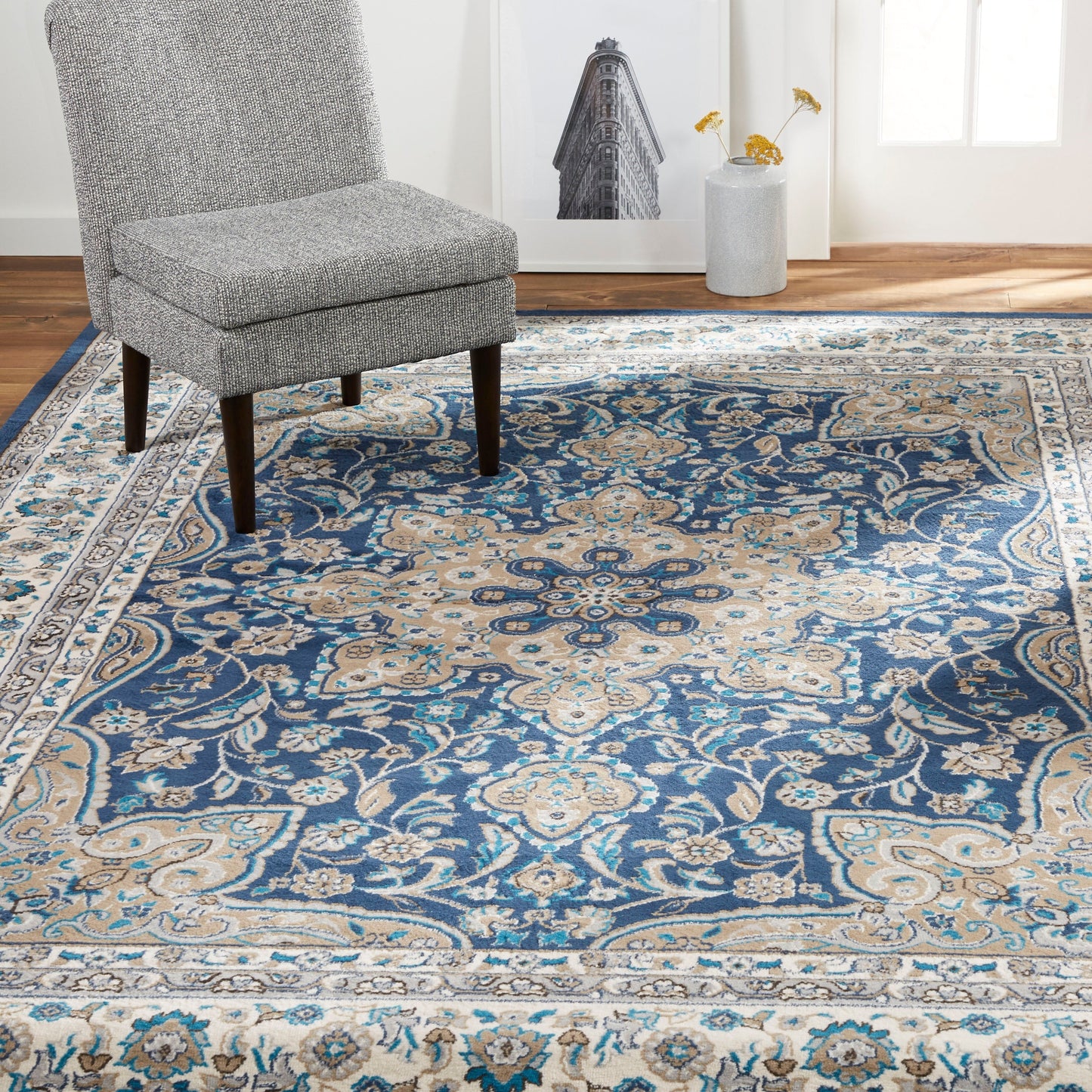Tapis HOME DYNAMIX Tremont Magnolia à médaillon traditionnel