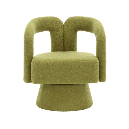 Fauteuils d'appoint pivotants à 360 degrés rembourrés Boucle de HOMEFUN