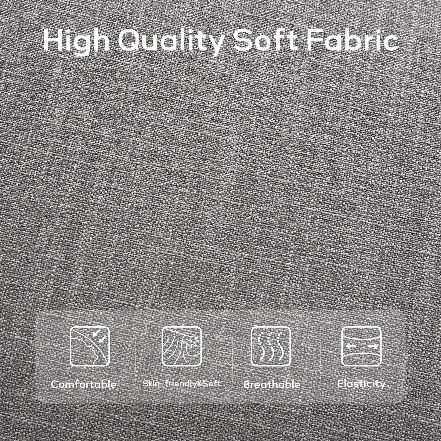 Banc d'entrée rembourré en tissu, banc de chambre pour bout de lit, beige, bois massif, 44 pouces