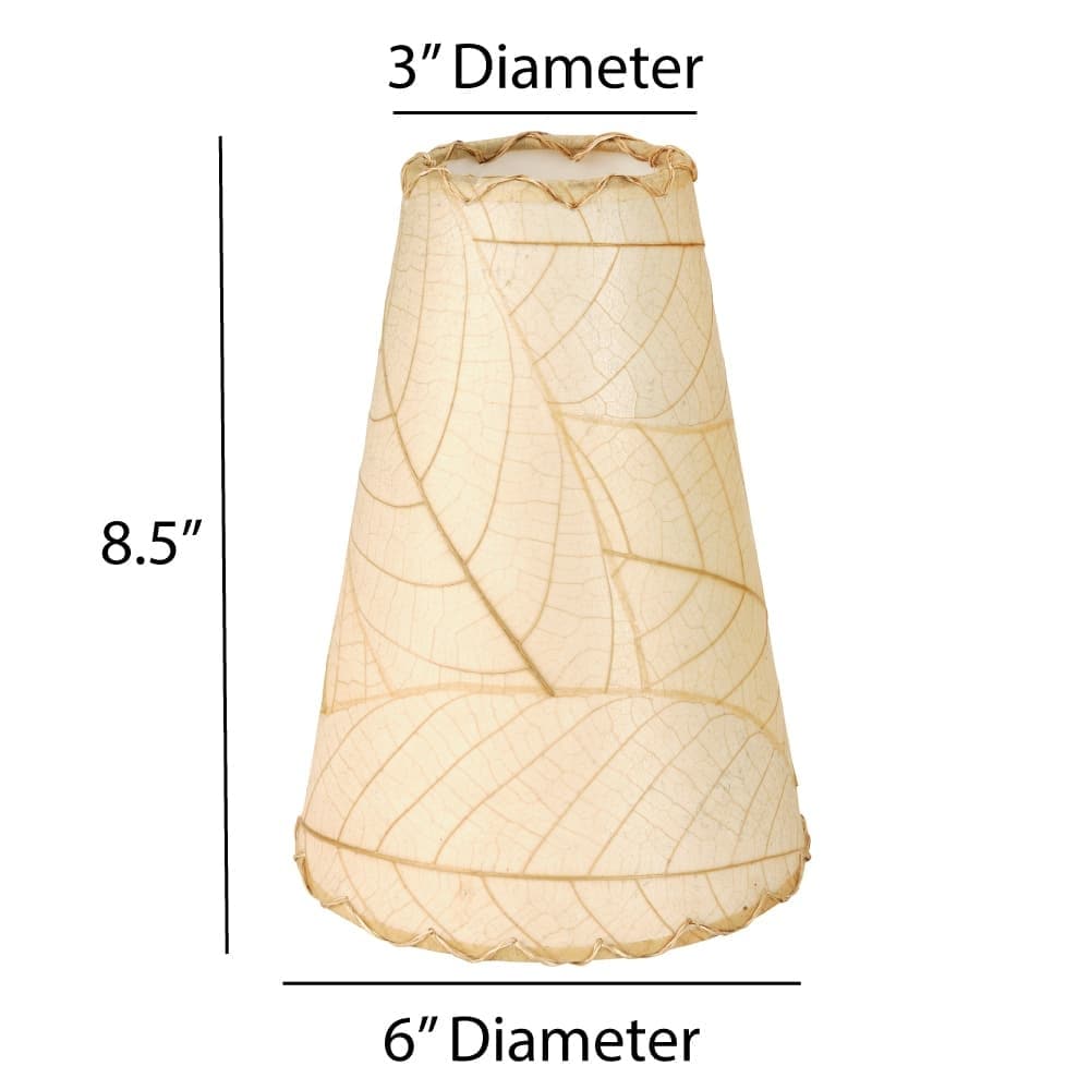 Applique murale Gecko faite main Eangee, abat-jour feuilles de cacao, 40 x 18 x 61 cm