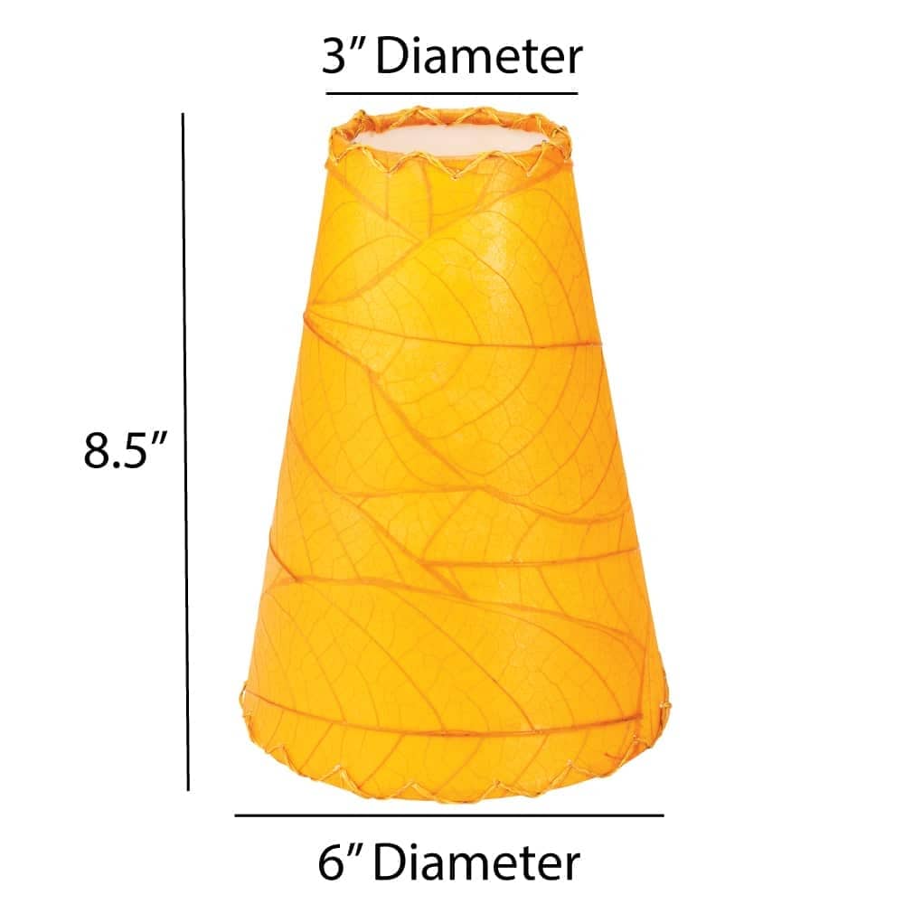 Applique murale Gecko faite main Eangee, abat-jour feuilles de cacao, 40 x 18 x 61 cm