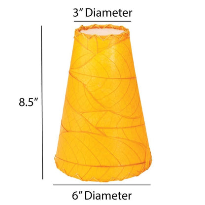 Applique murale Gecko faite main Eangee, abat-jour feuilles de cacao, 40 x 18 x 61 cm