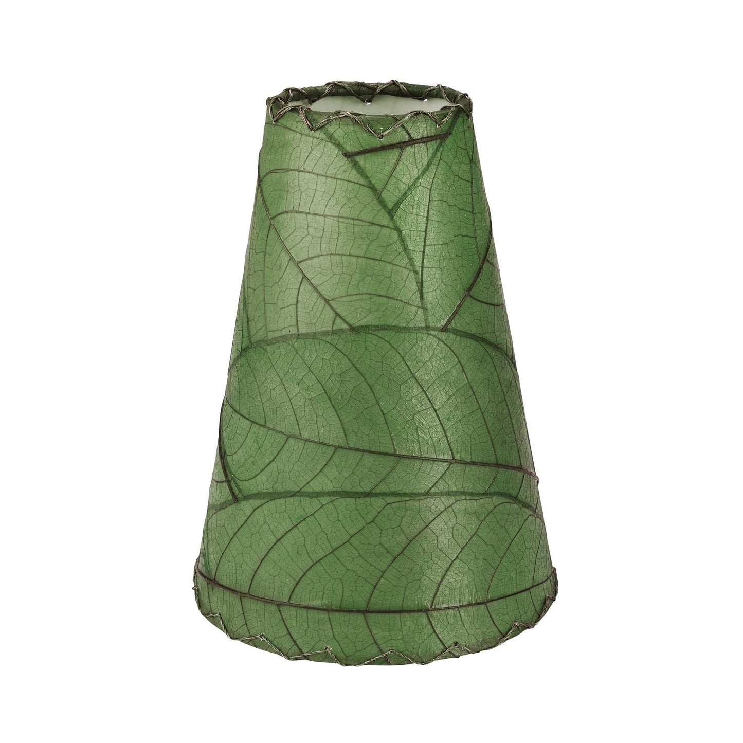 Applique murale Gecko faite main Eangee, abat-jour feuilles de cacao, 40 x 18 x 61 cm