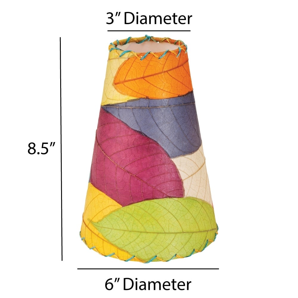 Applique murale Gecko faite main Eangee, abat-jour feuilles de cacao, 40 x 18 x 61 cm