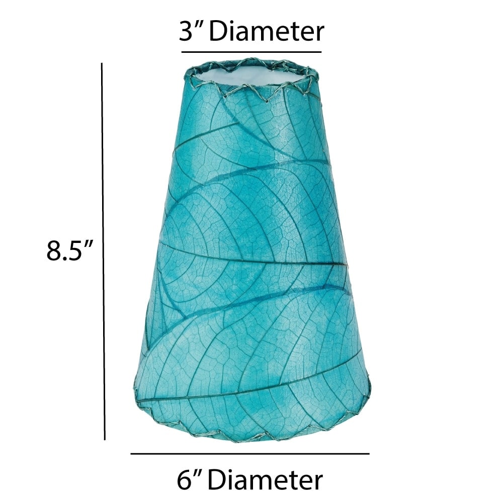 Applique murale Gecko faite main Eangee, abat-jour feuilles de cacao, 40 x 18 x 61 cm