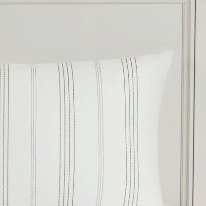 Parure de lit surdimensionnée en coton jacquard Harbor House Morgan, 6 pièces