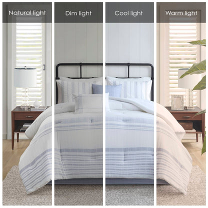 Parure de lit surdimensionnée en coton jacquard Harbor House Morgan, 6 pièces