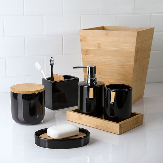 Corbeille à papier Haven en bambou clair