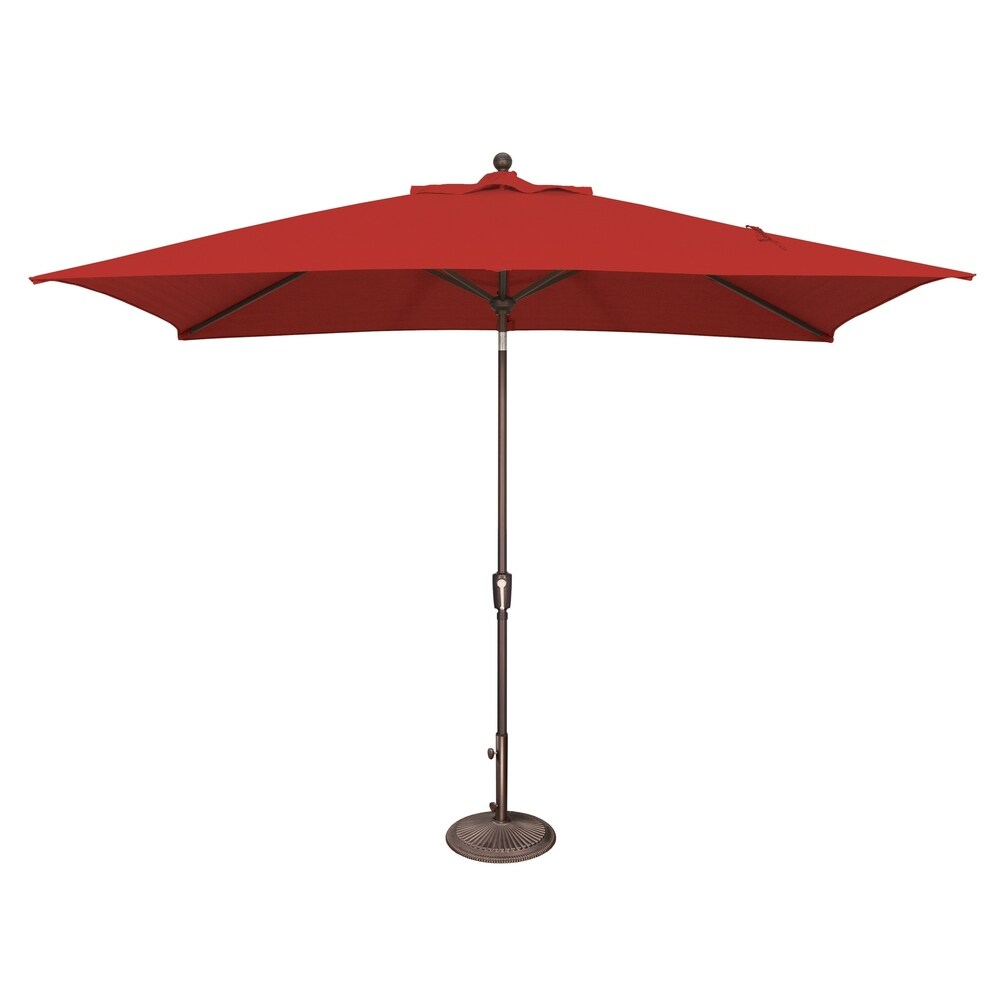 Parasol inclinable rectangulaire à bouton-poussoir SimplyShade Catalina de 10 pieds