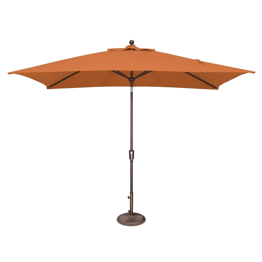 Parasol inclinable rectangulaire à bouton-poussoir SimplyShade Catalina de 10 pieds