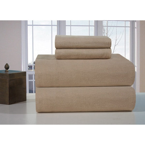 Parure de lit en flanelle de coton épais