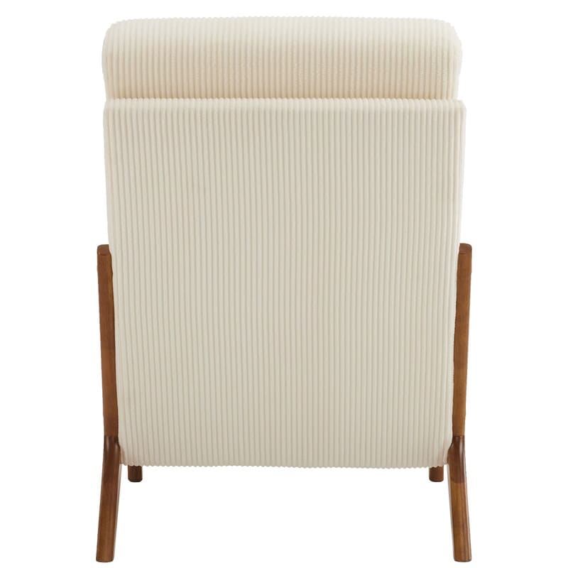 Chaise de loisirs à dossier haut en bois massif avec accoudoirs et dossier, chaise d'appoint