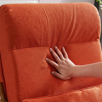 Chaise de loisirs à dossier haut en bois massif avec accoudoirs et dossier, chaise d'appoint