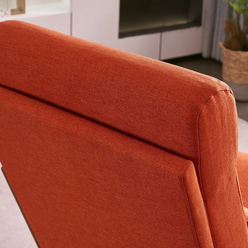 Chaise de loisirs à dossier haut en bois massif avec accoudoirs et dossier, chaise d'appoint