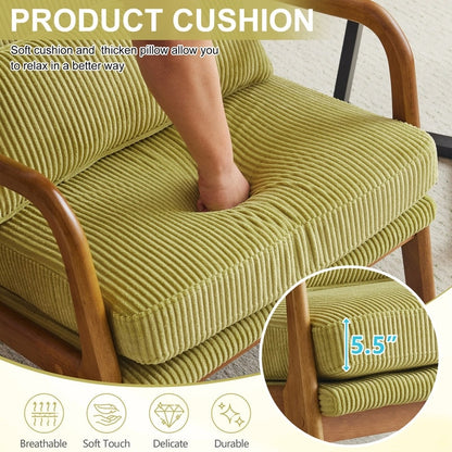 Chaise de loisirs à dossier haut en bois massif avec accoudoirs et dossier, chaise d'appoint