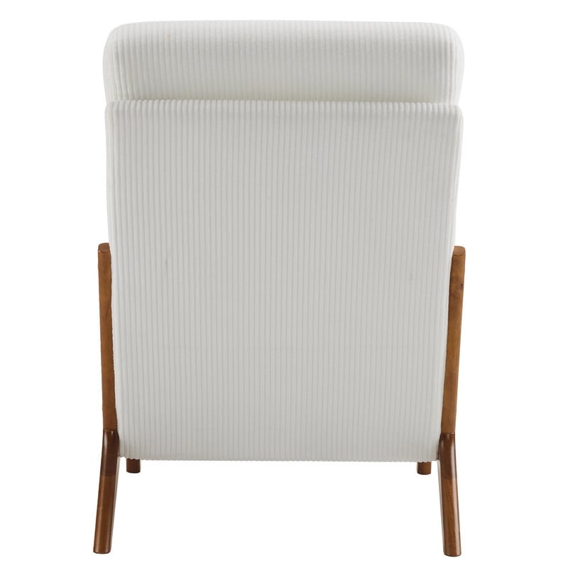 Chaise de loisirs à dossier haut en bois massif avec accoudoirs et dossier, chaise d'appoint