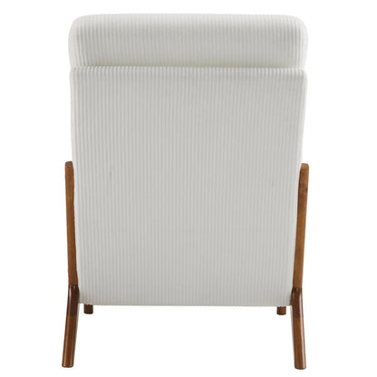 Chaise de loisirs à dossier haut en bois massif avec accoudoirs et dossier, chaise d'appoint