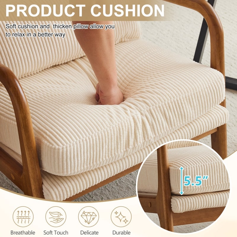 Chaise de loisirs à dossier haut en bois massif avec accoudoirs et dossier, chaise d'appoint