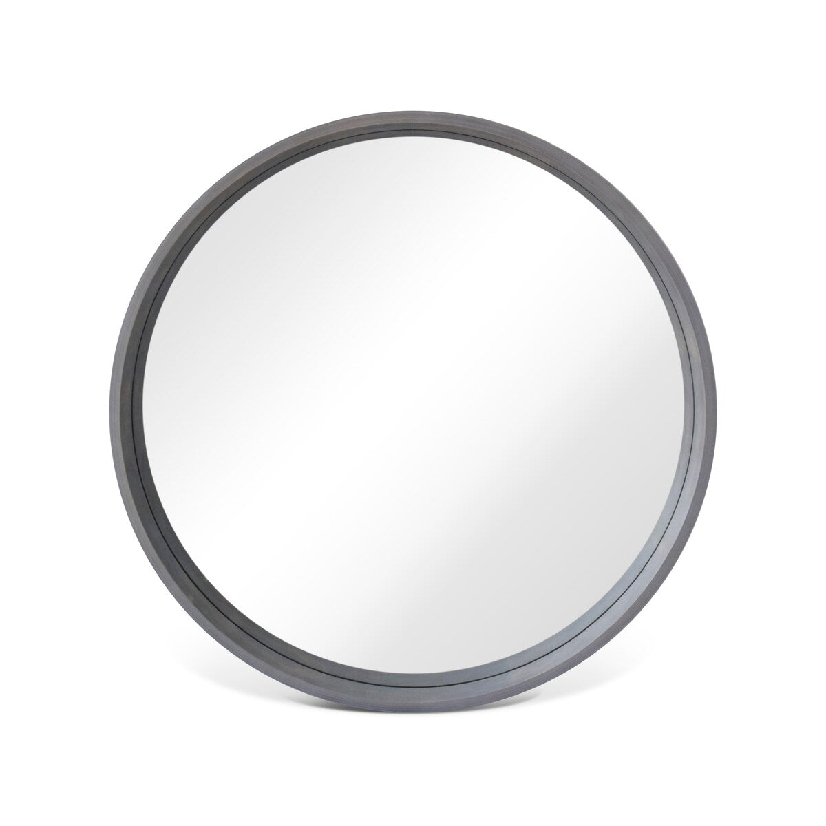 Miroir mural rond classique avec cadre en bois