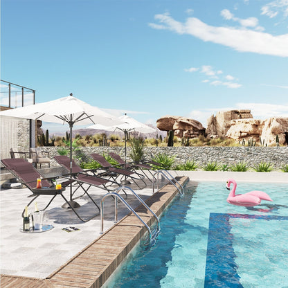 Lot de 2 chaises longues de jardin Homall Patio Zero Gravity avec coussins