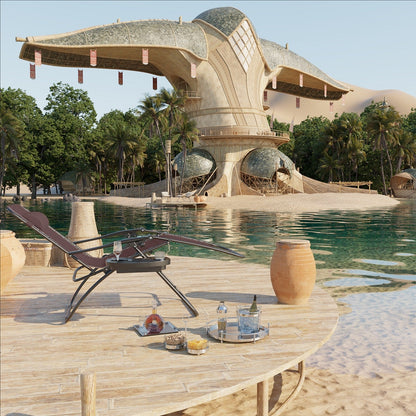 Lot de 2 chaises longues de jardin Homall Patio Zero Gravity avec coussins