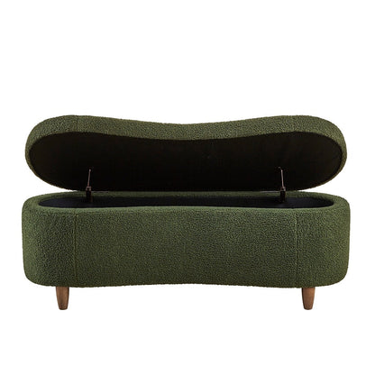 Banc d'appoint de rangement incurvé de style boucle INK IVY Bailey