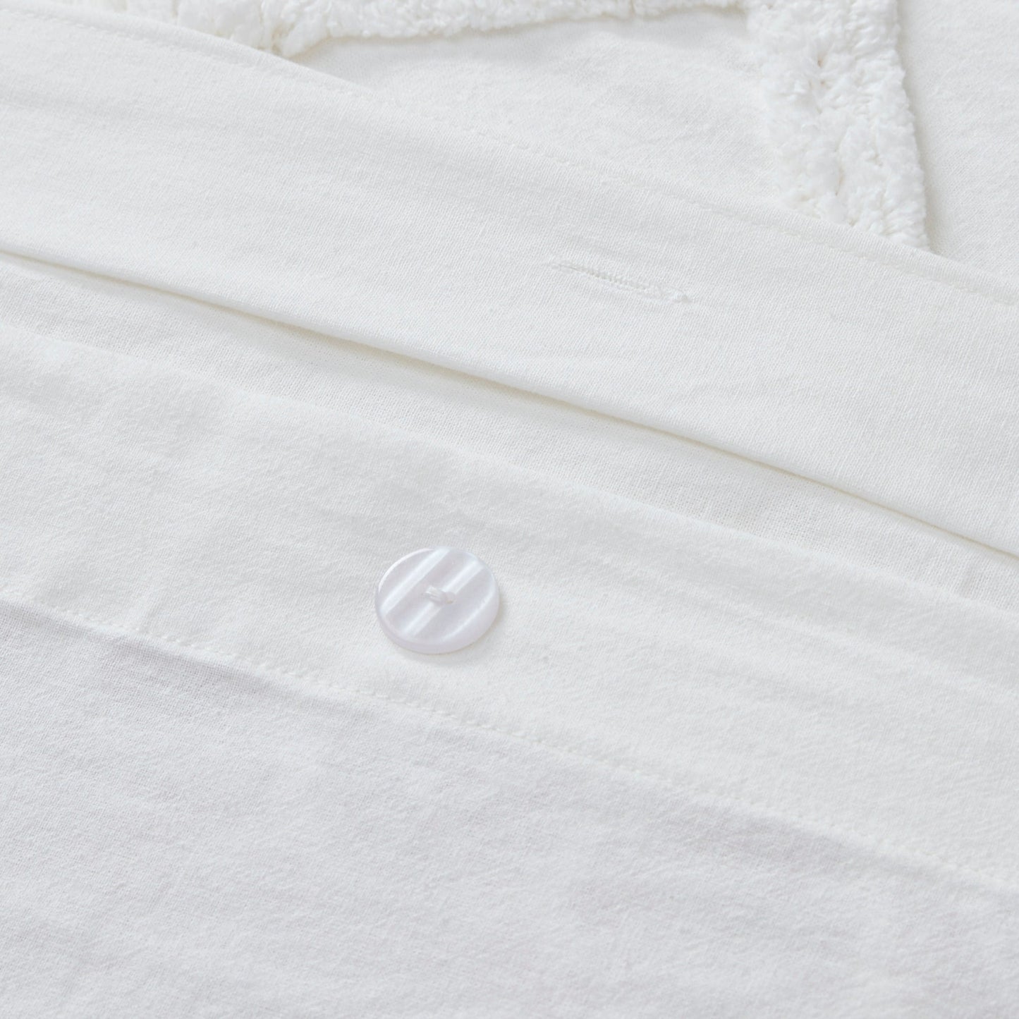 Parure de lit 3 pièces en coton avec capitonnage chenille INK+IVY Mila