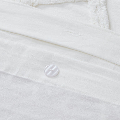 Parure de lit 3 pièces en coton avec capitonnage chenille INK+IVY Mila