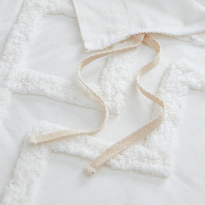 Parure de lit 3 pièces en coton avec capitonnage chenille INK+IVY Mila