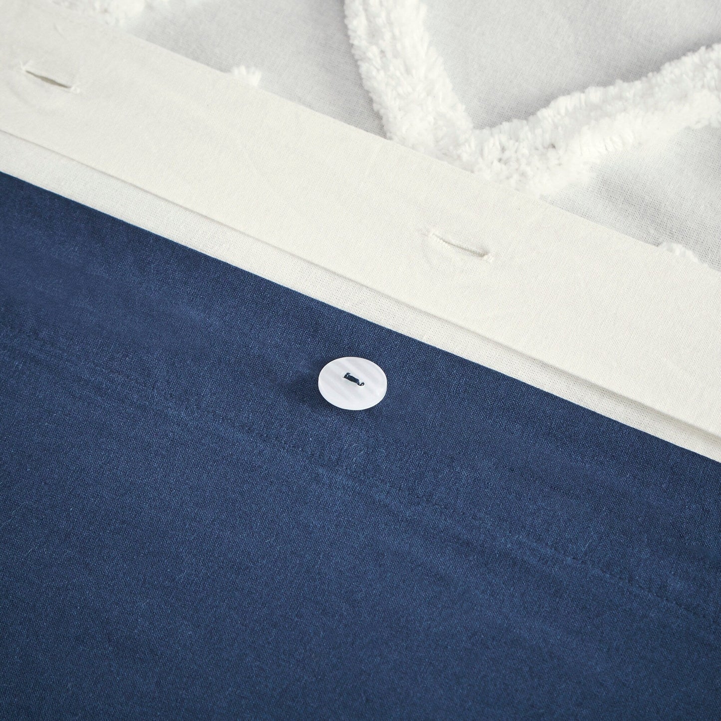 Parure de lit 3 pièces en coton avec capitonnage chenille INK+IVY Mila