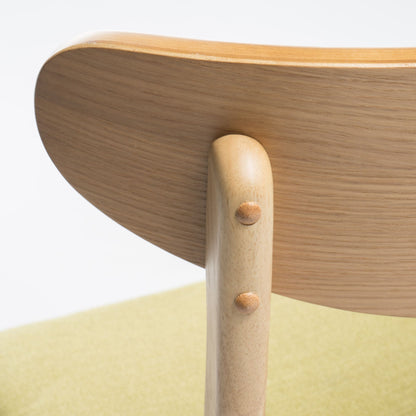 Chaise de salle à manger Abrielle en bois d'hévéa rembourrée, style milieu de siècle, par Christopher Knight Home (lot de 2)