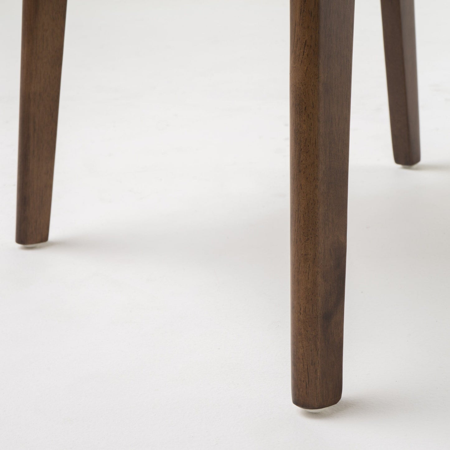 Chaise de salle à manger Abrielle en bois d'hévéa rembourrée, style milieu de siècle, par Christopher Knight Home (lot de 2)