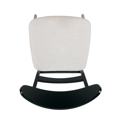 Chaise de salle à manger Abrielle en bois d'hévéa rembourrée, style milieu de siècle, par Christopher Knight Home (lot de 2)