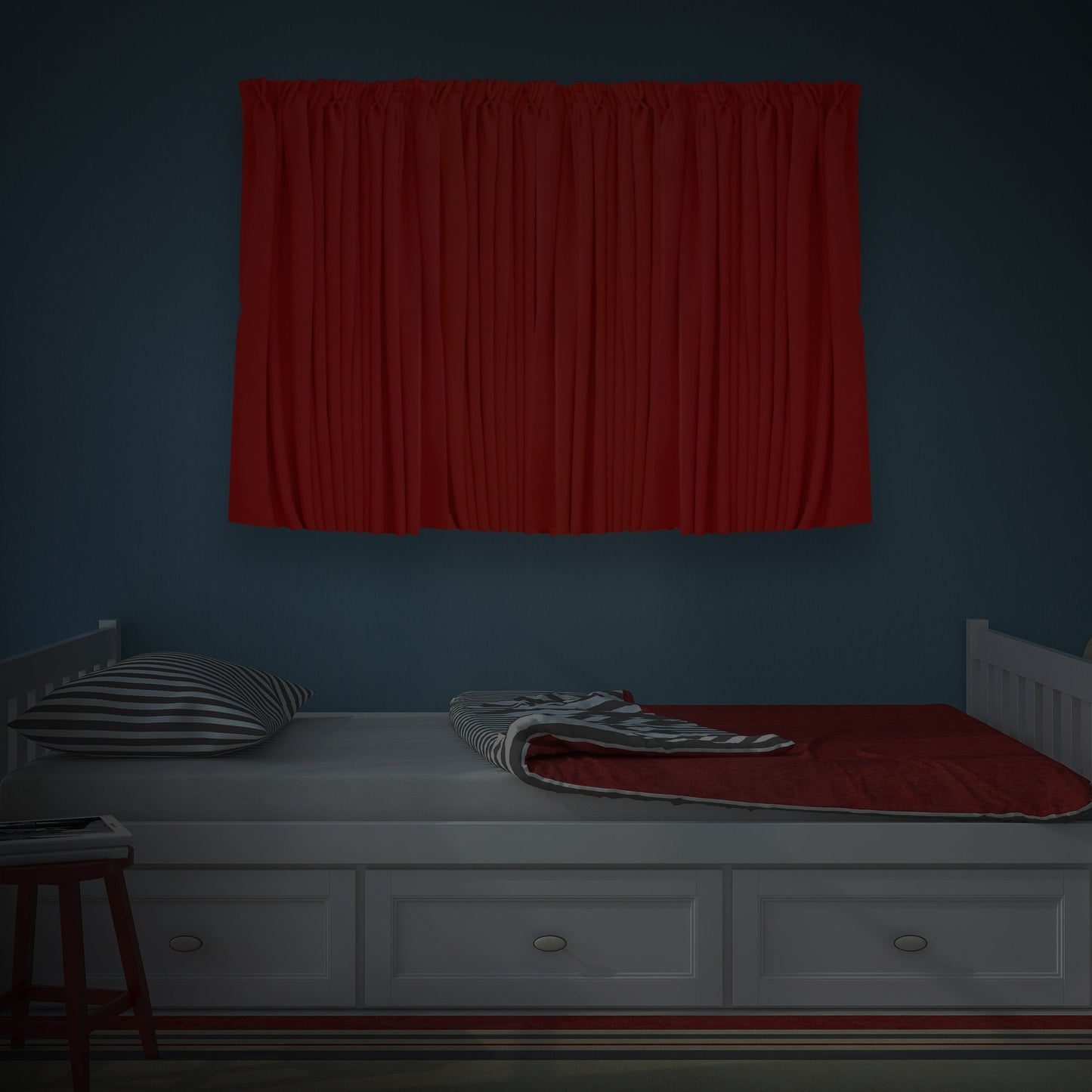 Tringle à rideau réglable en tube d'acier industriel InStyleDesign de 2,5 cm