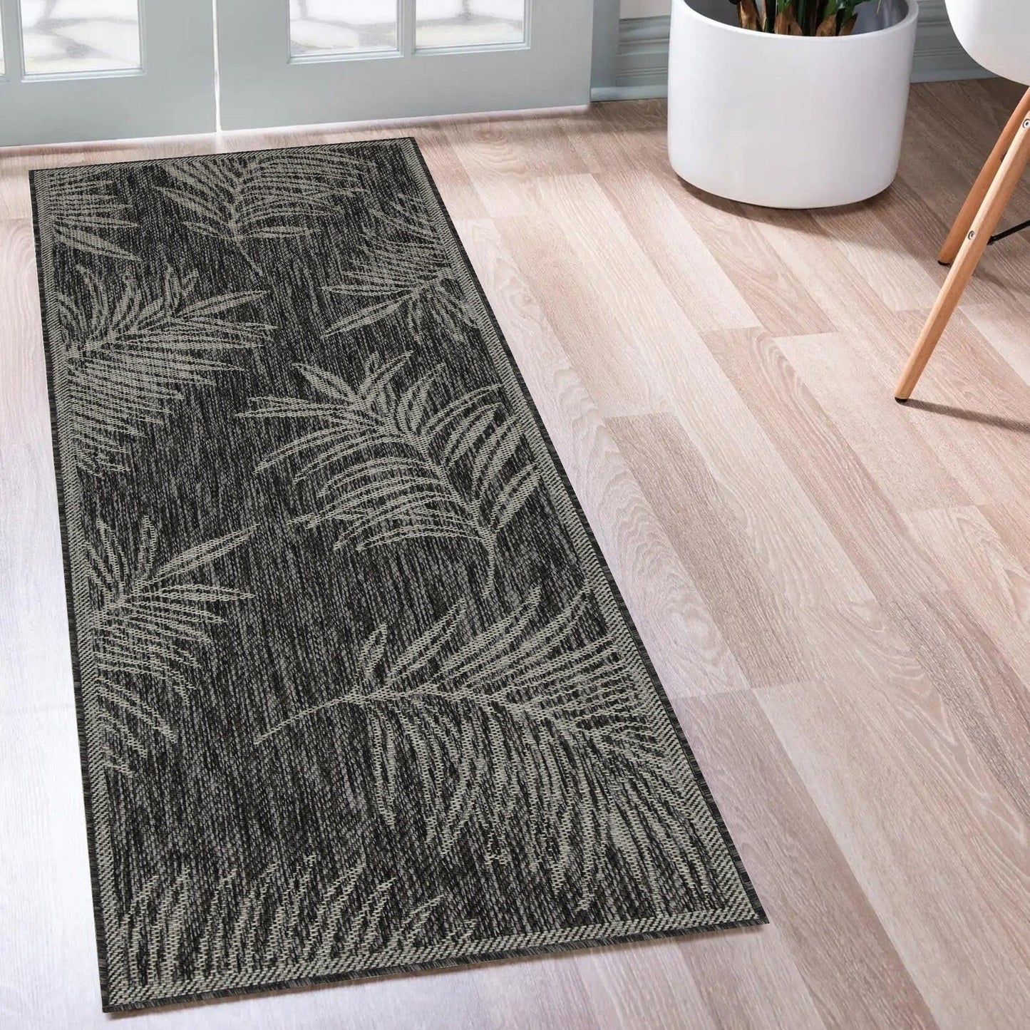 Tapis d'intérieur/extérieur / Passe-plat / Paillasson - Lavable en machine, résistant aux intempéries et aux UV - Imperméable - Liana