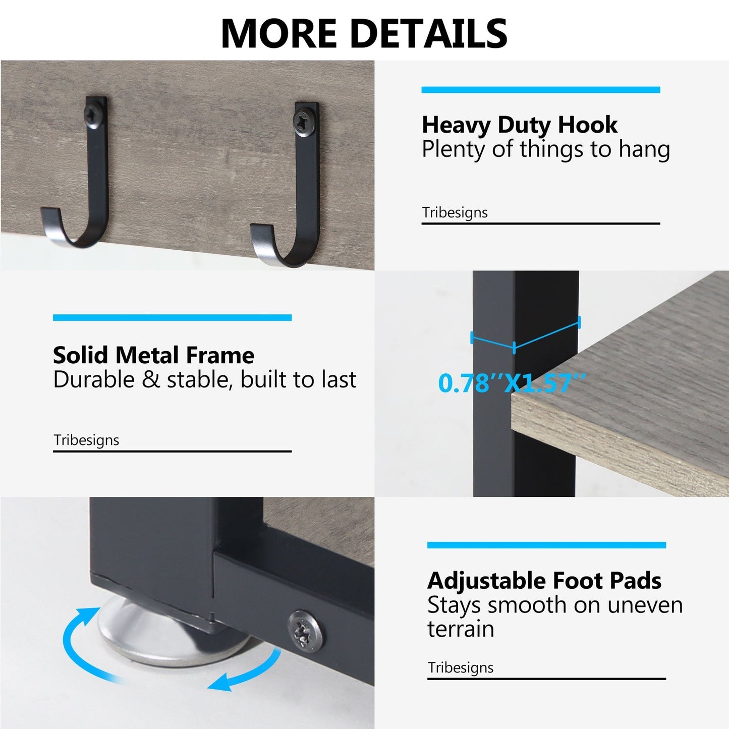 Ensemble de porte-manteaux et bancs à chaussures pour entrée, porte-manteaux et porte-chaussures industriel