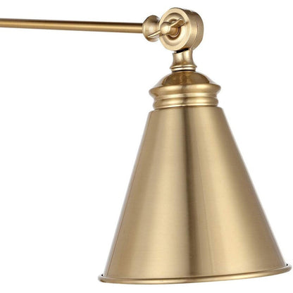 Applique murale industrielle à bras pivotant WINGBO avec abat-jour en métal, paquet de 2...