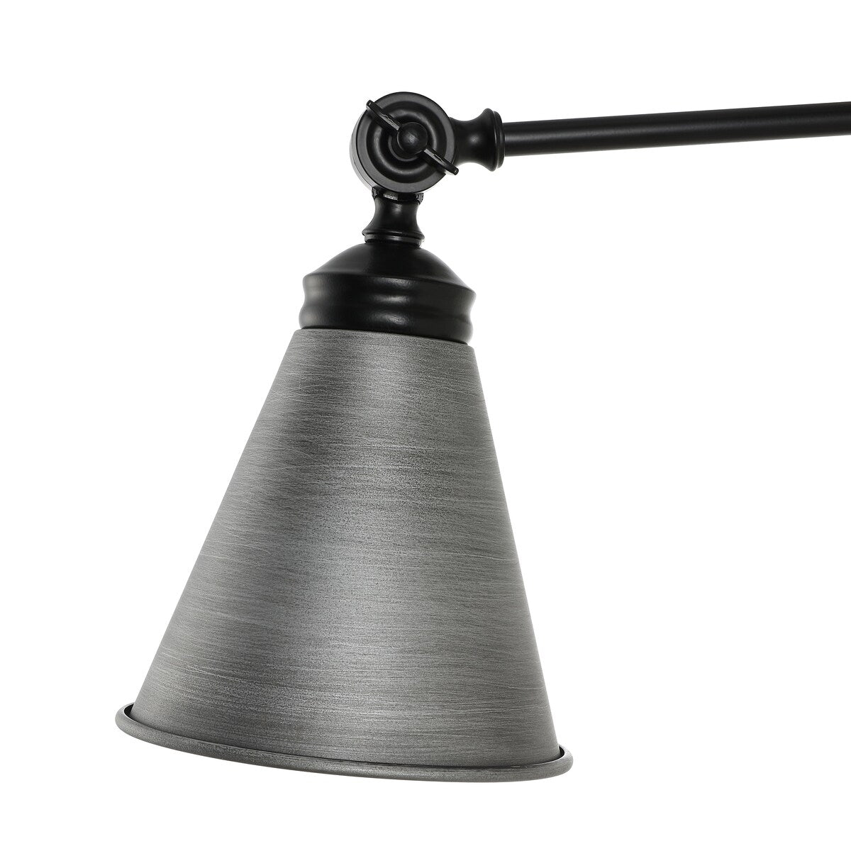 Applique murale industrielle à bras pivotant WINGBO avec abat-jour en métal, paquet de 2...