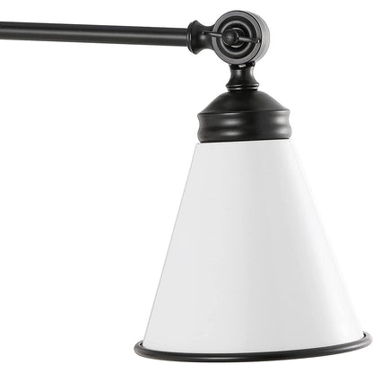 Applique murale industrielle à bras pivotant WINGBO avec abat-jour en métal, paquet de 2...