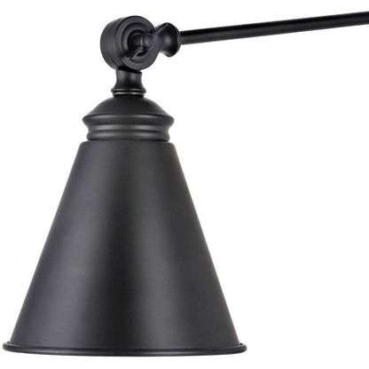 Applique murale industrielle à bras pivotant WINGBO avec abat-jour en métal, paquet de 2...