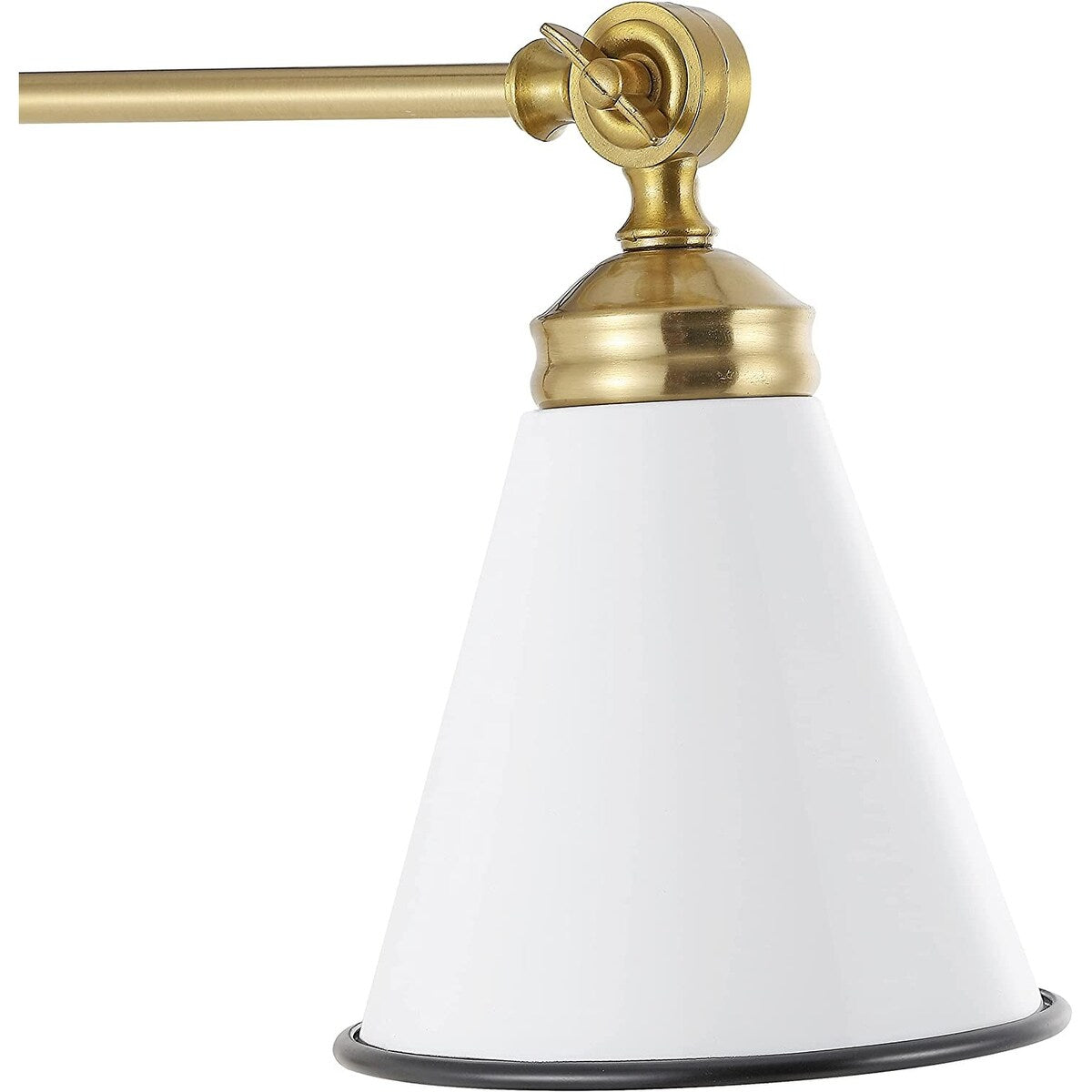 Applique murale industrielle à bras pivotant WINGBO avec abat-jour en métal, paquet de 2...