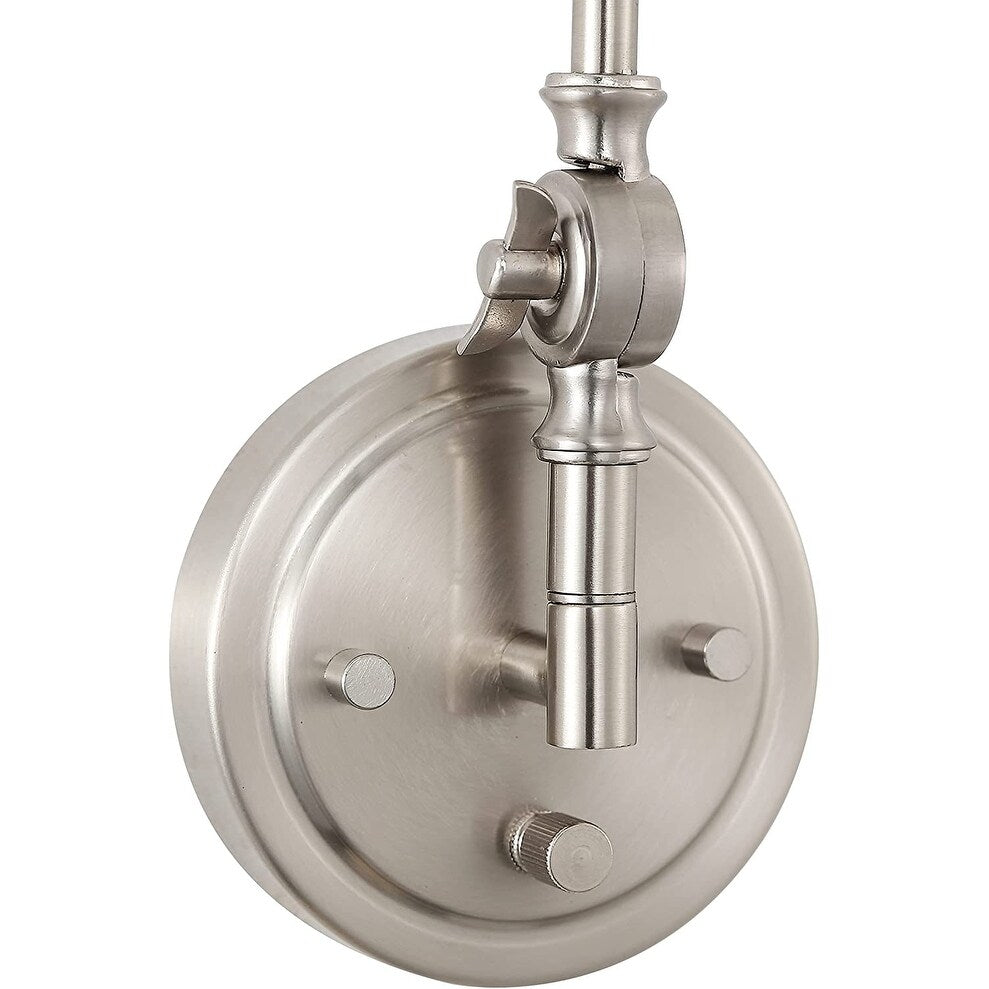 Applique murale industrielle à bras pivotant WINGBO avec abat-jour en métal, paquet de 2...